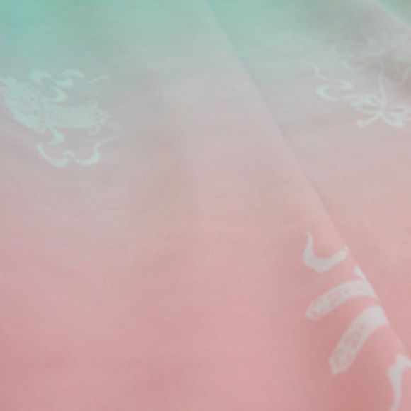 Azure Pink Gradient Ombre Shawl Wrap Scarf - Picture 4 of 6